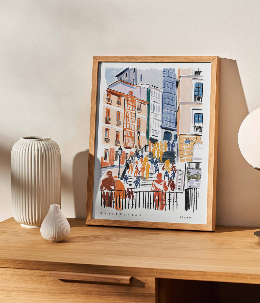 ZAZPI KALEAK ART-PRINT – Colors of Basque Country