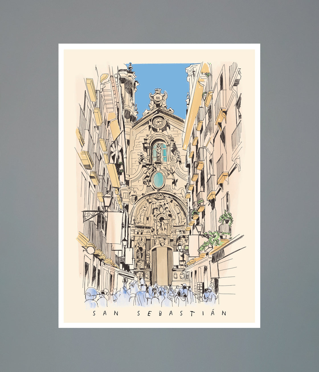 OLD TOWN SAN SEBASTIÁN ART PRINT